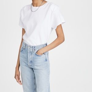 Citizens of Humanity Cecelia Padded Shoulder Knit Top M